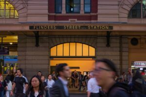 Flinders Street Station Sign