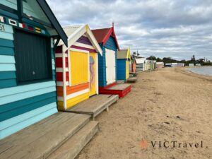 Brighton Beach Boxes At Sunset